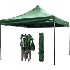 MaxxGarden Partytent - Paviljoen - 3x3 - Easy Up - Opvouwbaar - Waterdicht - Incl. Draagtas - Groen