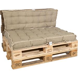 MaxxGarden Palletkussen  - zitkussen loungeset bank - palletsofa - 120x80cm Taupe