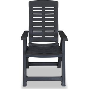 MaxxGarden Tuinstoel - verstelbare stoel met armleuningen - zwart