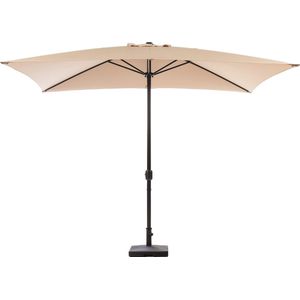 MaxxGarden Parasol - Tuin en Balkon Zonnescherm - Opdraaisysteem - 150 X 250 cm (taupe)