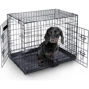 MaxxPet Hondenbench opvouwbaar - auto - bench voor honden - hondenren - 63x44x50cm