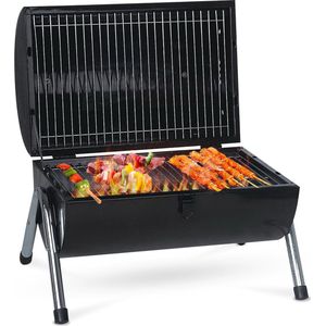 MaxxGarden BBQ - Houtskool Barbecue - Smoker Barbecue - Grilloppervlak (LxB) 38 x 52 cm - Met Dubbel Grill Vlak - Zwart