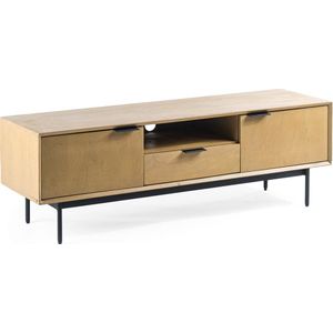 Duverger® Nordic -Tv-meubel - L140cm - mango - naturel - 2 deuren - 1