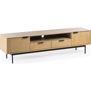 Duverger® Nordic -Tv-meubel - L170cm - mango - naturel - 2 deuren - 1