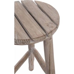 Duverger Nature - Kruk - rond - hout - white wash