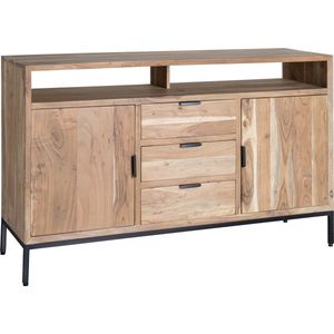 Nordic - Dressoir - acacia - naturel - L 140cm - 2 deuren - 3 laden - nis