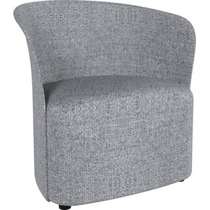 Chill - Lounge fauteuil - 1-zits - laag - grijs - lage pootjes - zwart