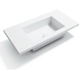 ALONI SOLID SURFACE WASTAFEL (60CM) - WIT ZONDER KRAANGAT