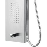 Thermostatische Douchepaneel Mat Chrome  - ALONI - 160X20X6.5CM