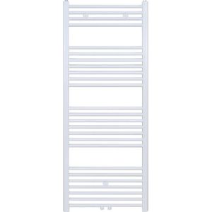 Designradiator Nile Gobi 140x40cm 556W Wit (Midden/zij-aansluiting) Boss & Wessing