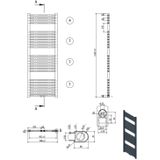Boss & Wessing - Nile Gobi - Designradiator - Wit - 655W