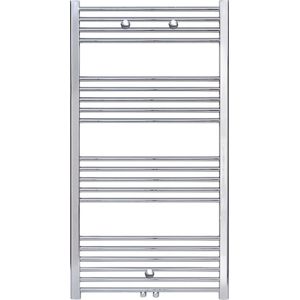 Designradiator bws nile gobi 120x60 cm chroom midden/zij-aansluiting