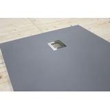 Veroni Slate Flat Composietsteen Douchebak Grijs 90x90x3cm