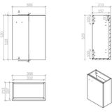 ALONI WC MEUBEL WIT COMPLEET - ALONI MEUBLE WC BLANC COMPLET