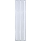 BELRAD VERTICALE DESIGNRADIATOR OVAAL WIT DOUBLE 1800X472-8 ELEM. - 1640W