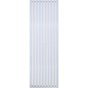 BELRAD VERTICALE DESIGNRADIATOR OVAAL WIT DOUBLE 1800X590-10 ELEM. - 2050W