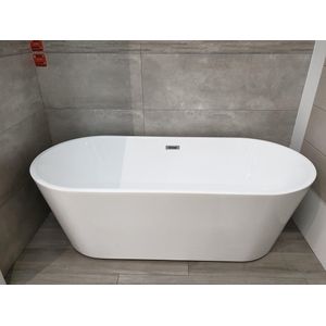 Alvoro Round Vrijstaand Bad 180x80cm - Acryl Ovaal Wit - Baden - Vrijstaande Baden - 5404024105317