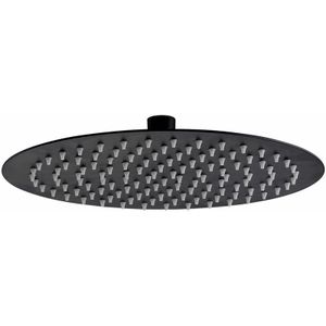 Hoofddouche BWS Colorato Rond 20 cm Mat Zwart