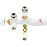 Belrad Aansluitset -Voor Midden Uitgang Muur - Wit - M 30 – EK x 16x2