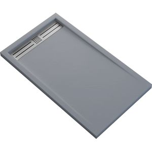 Veroni Elite Flat Composietsteen Douchebak Grijs 180x90x3cm