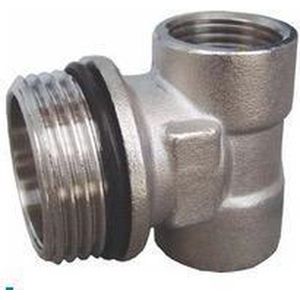 Belpress Vernikkeld Eindstuk T 1Mx1/2Fx1/2F