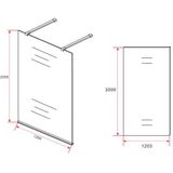 Aloni Inloopdouche 8mm 120x200cm