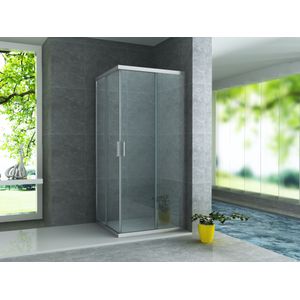 Aloni Douchecabine Met Dubbele Schuifdeur 80x80x195cm