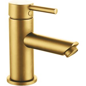 Aloni Wastafelkraan Met Eenhendel Geborsteld Goud