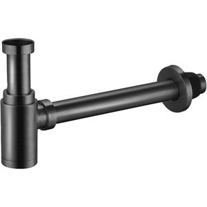 Alvoro Universal Design Wastafelsifon - Geborsteld Gunmetal PVD - Messing - 5404024115002 - Wastafels - Sifons