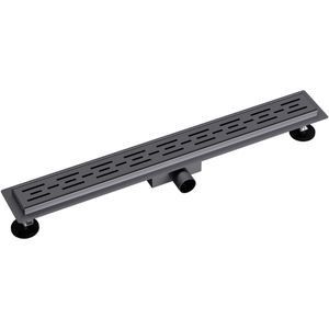 Alvoro Evo Douchegoot Met Sleufrooster - 100cm - Geborsteld Gunmetal PVD - Douche - Douchegoten - 5404024115347