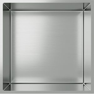 Aloni Inbouwnis Roestvrij Staal 30.5x30.5x10cm