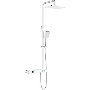 ALONI THERMOSTATISCHE-DOUCHEKRAAN MET PLANCHET CHROOM-WIT