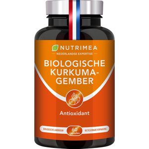 Nutrimea - Kurkuma – Gember – Ontstekingsremmer – Antioxidant - 60 caps NL-BIO-01