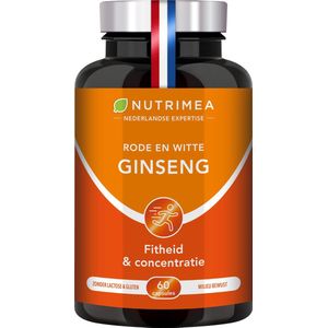 Ginseng - Nutrimea - Voedingssupplement - Fitheid & Concentratie - 60 capsules