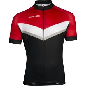 Vermarc Sports Fietsshirt Vermarc Puntino Spl Trui Km Lr Zwart/Rood - Maat: S, Kleur: Rood