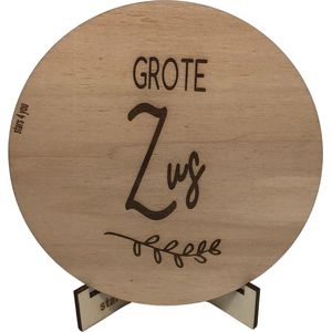 Tekstbord Grote zus | aankondiging zwangerschap | baby | baby op komst | zwanger | cadeau voor zwangerschap | bekendmaking | kraamkado | pregnancy announcement