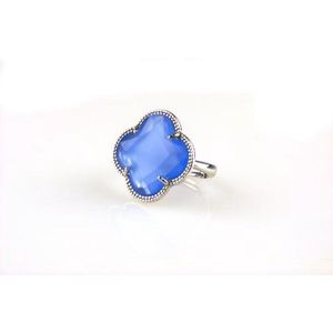model Fiori ring in zilver jeansblauw