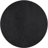Eettafel Toronto rond 90cm hout zwart