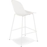 Counter chair Ellen barkruk kunststof wit