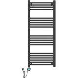 HANDDOEK RADIATOR ELECTRISCH OP 220V MAT ZWART 27 BAR 1600X500 - 795W