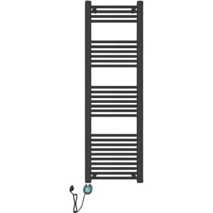 HANDDOEK RADIATOR ELECTRISCH OP 220V MAT ZWART 27 BAR 1200X500 - 700W