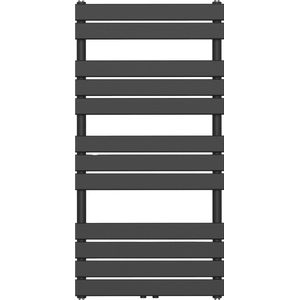 belrad handdoekradiator panel maat 120x50cm kleur mat zwart