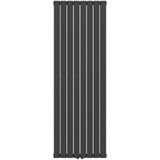 Design Radiator Verticale lamellen Maat 1800x608mm Kleur Mat Zwart Vermogen 2164 Watt