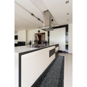 JYG Vloerkleed KRETA - Keukenmat - Keukenloper - Anti Slip - 66x950cm - Antraciet