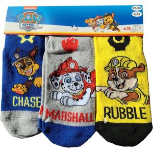 Paw Patrol Sokken 3 paar - sneaker / enkel sokken - maat 31/34