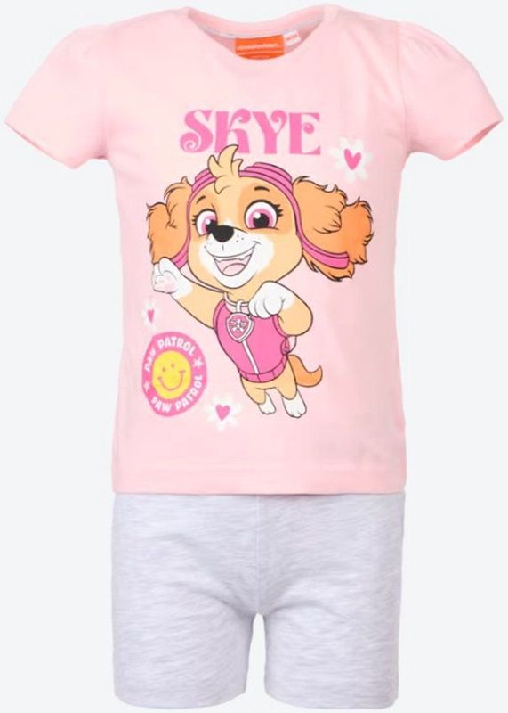 Paw Patrol - Skye - Pyjama - Roze-Grijs - Katoen