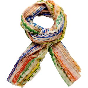 Les Cordes - LCSCARVES130 - Oranje - Katoen - Modal - Sjaal - Dames - Lente/Zomer