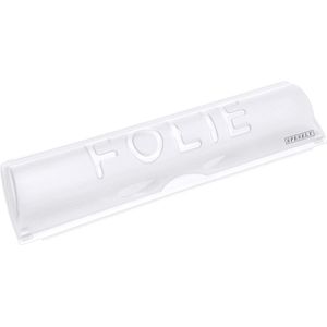 Blikfolie/huishoudfolie/vetbestendig papier montagebeugel houder organizer voor keukenkast opslag verticale montage wit