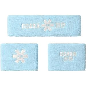 Osaka hockey zweetband set in de kleur blauw.