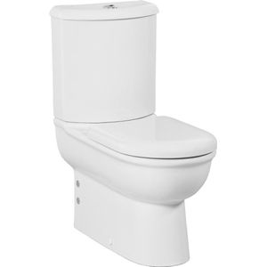 Bally Selin Duoblok Toiletpot Met RVS Sproeier (Bidet) Wit